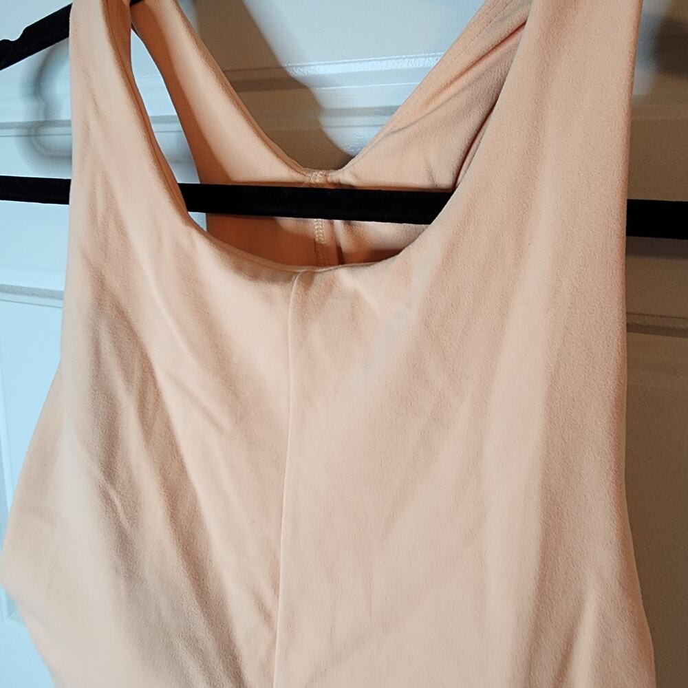 Peach Sleeveless Women's Intimate Top - Picture 4 of 7